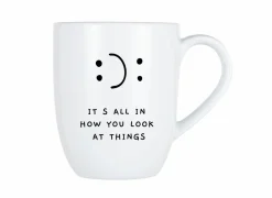 Cosy & Trendy Koffietassen|Koffietassen|Mok Cosy It's all in how you look at things 53cl - porselein - wit