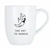 Cosy & Trendy Koffietassen|Koffietassen|Mok Cosy Too hot to handle 53cl - porselein - wit