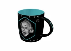 Koffietassen|Koffietassen|Mok Einstein 33cl - keramiek - zwart & blauw