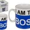 Koffietassen|Koffietassen|Mok I Am The Boss 75cl