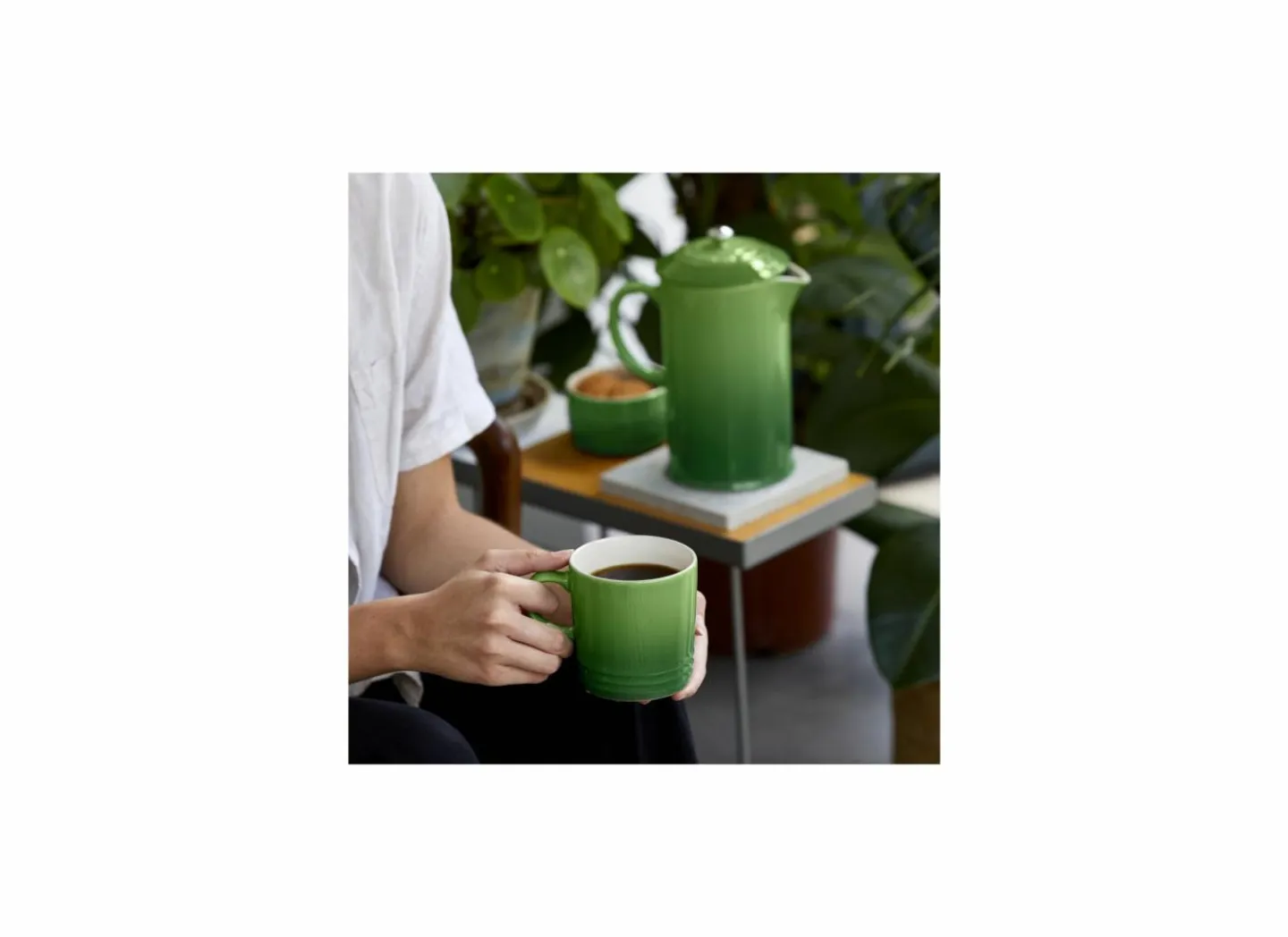 Le Creuset Mok 35cl - keramiek - bamboo- Koffietassen|Koffietassen