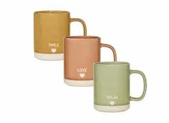 Mok Relax, Love, Smile 42cl - porselein - multicolor- Koffietassen|Koffietassen