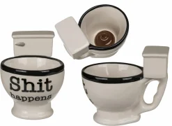 Mok Shit Happens Toilet 30cl- Koffietassen|Koffietassen