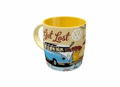 Koffietassen|Koffietassen|Mok Volkswagen van 33cl - keramiek - geel & blauw