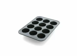 Bakvormen|Muffinvorm Dagelijkse Kost 12-delig - carbonstaal - olijfgroen