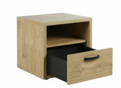 Nachtkastje Clara 50x45x47cm - melamine - golden oak- Nachttafels|Nachtkastje