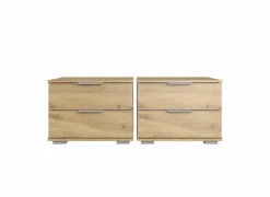 Nachttafels|Nachtkastje|Nachtkastje Easyplus 52x38x40cm, set van 2