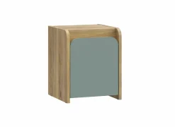 Nachtkastje Hoa 42x41x53cm - decor - mauvella eik & groen- Nachttafels