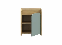 Nachtkastje Hoa 42x41x53cm - decor - mauvella eik & groen- Nachttafels