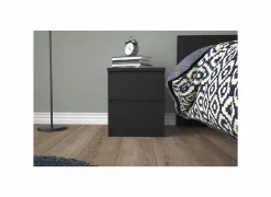 Nachtkastje Naia 40x50x50cm - decor - matzwart- Nachttafels