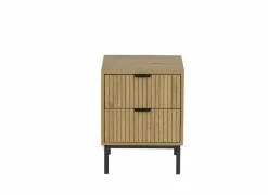 Nachtkastje Nevado 40x40x52cm - MDF melamine - wilde eik- Nachttafels|Nachtkastje