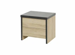 Nachtkastje Phaedra 50x40x44cm - decor - Franse eik & nox- Nachttafels|Nachtkastje