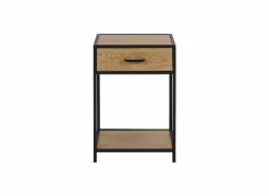 Nachttafels|Nachtkastje 42x35x63cm - decor - eik