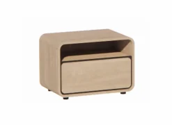 Nachttafels|Nachtkastje 56x37x40cm - melamine - brushed sand oak nature