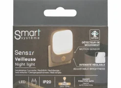 Nachtlampjes|Nachtlampjes|Nachtlampje met bewegingssensor  H9,2cm - kunststof - wit