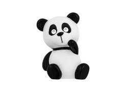 Nachtlampje Panda H13,5cm - kunststof - wit/zwart inclusief batterij- Nachtlampjes|Nachtlampjes