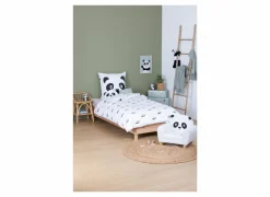 Nachtlampje Panda H13,5cm - kunststof - wit/zwart inclusief batterij- Nachtlampjes|Nachtlampjes