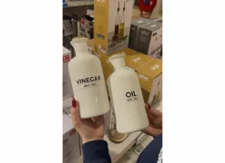 Olie en azijnstel Cucina H20,5cm stoneware wit- Olie & Azijn