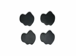 Salt & Pepper Onderzetter Charm 10x9,50cm - zwart - set van 4- Decoratieve Accessoires