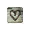 Mars & More Glasonderzetters|Onderzetters voor glazen Heart 10x10cm - MDF - multicolor - set van 6