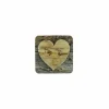 Mars & More Glasonderzetters|Onderzetters voor glazen Heart Wood 10x10cm, set van 6
