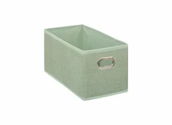 Opbergboxen|Opbergboxen|Opbergbox 31x15cm - stof - saliegroen