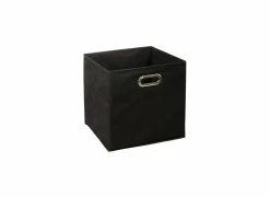 Opbergbox 31x31x31cm zwart- Opbergmanden|Opbergboxen