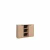 Rekken|Draaideurkasten|Opbergkast Capo 160x40x112cm - melamine - golden oak