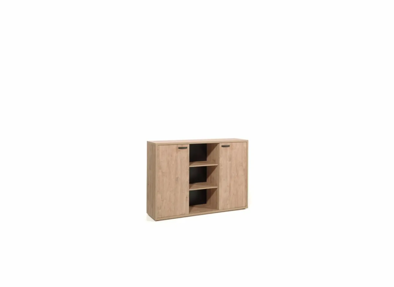 Rekken|Draaideurkasten|Opbergkast Capo 160x40x112cm - melamine - golden oak