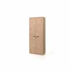 Draaideurkasten|Opbergkast Capo 90x40x216cm - melamine - golden oak