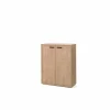 Draaideurkasten|Opbergkast Capo 90x40x112cm - melamine - golden oak