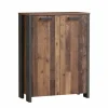 Opbergkast Clif-B 86x42x115cm - decor - old wood & beton- Draaideurkasten