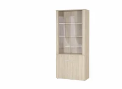 Gorbe Draaideurkasten|Vitrinekasten|Opbergkast 93cm - melamine - olm