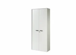 Opbergkast Pronto 1 90x216x40cm - melamine - wit- Draaideurkasten