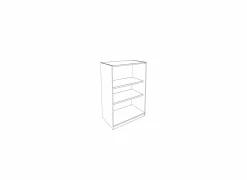 Draaideurkasten|Opbergkast Pronto 90x40x112cm - melamine - bruin & zwart