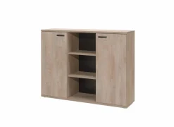 Opbergkast Rio 2 160x40x117cm - melamine - humus eik- Rekken|Boekenkast