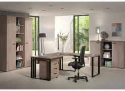 Opbergkast Rio 2 160x40x117cm - melamine - humus eik- Rekken|Boekenkast