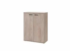 Opbergkast Rio 2 90x40x117cm - melamine - humus eik- Draaideurkasten