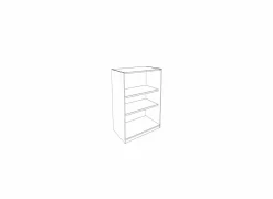 Opbergkast Rio 2 90x40x117cm - melamine - humus eik- Draaideurkasten