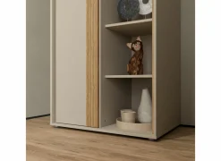 Boekenkast|Boekenkast|Opbergkast Wexlin 76x50x165cm - decor - sand & mauvella oak