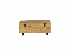 Opbergkoffer Josh 120x60x50cm - mango massief - naturel- Opbergkoffers|Opbergkoffers