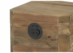 Opbergkoffers|Opbergkoffers|Opbergkoffer Mahjong 40x48x40cm - gerecycleerd den massief - naturel