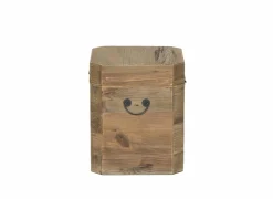 Opbergkoffers|Opbergkoffers|Opbergkoffer Mahjong 40x48x40cm - gerecycleerd den massief - naturel