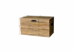 Opbergkoffers|Opbergkoffers|Opbergkoffer Soma 70x40x40cm - mango massief - naturel