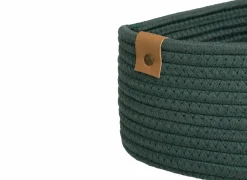 Opbergmand Duo 35x25xH12cm - polyester - ficus set van 3- Opbergmanden|Opbergmanden