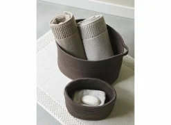 Aquanova Opbergmanden|Opbergmanden|Opbergmand Reno 24x18x16cm - kunststof - pecan