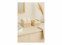 Opbergmanden|Opbergmanden|Opbergmand Solea set van 2 - geweven touw & katoen - beige