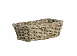 Opbergmand 45,4x23,9x14,7cm - rotan - bruin- Opbergmanden|Opbergmanden