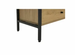 Rekken|Rekken|Opbergrek Aware 60x40x220cm - melamine & metaal - eik