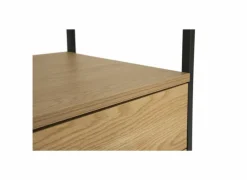 Rekken|Rekken|Opbergrek Aware 60x40x220cm - melamine & metaal - eik